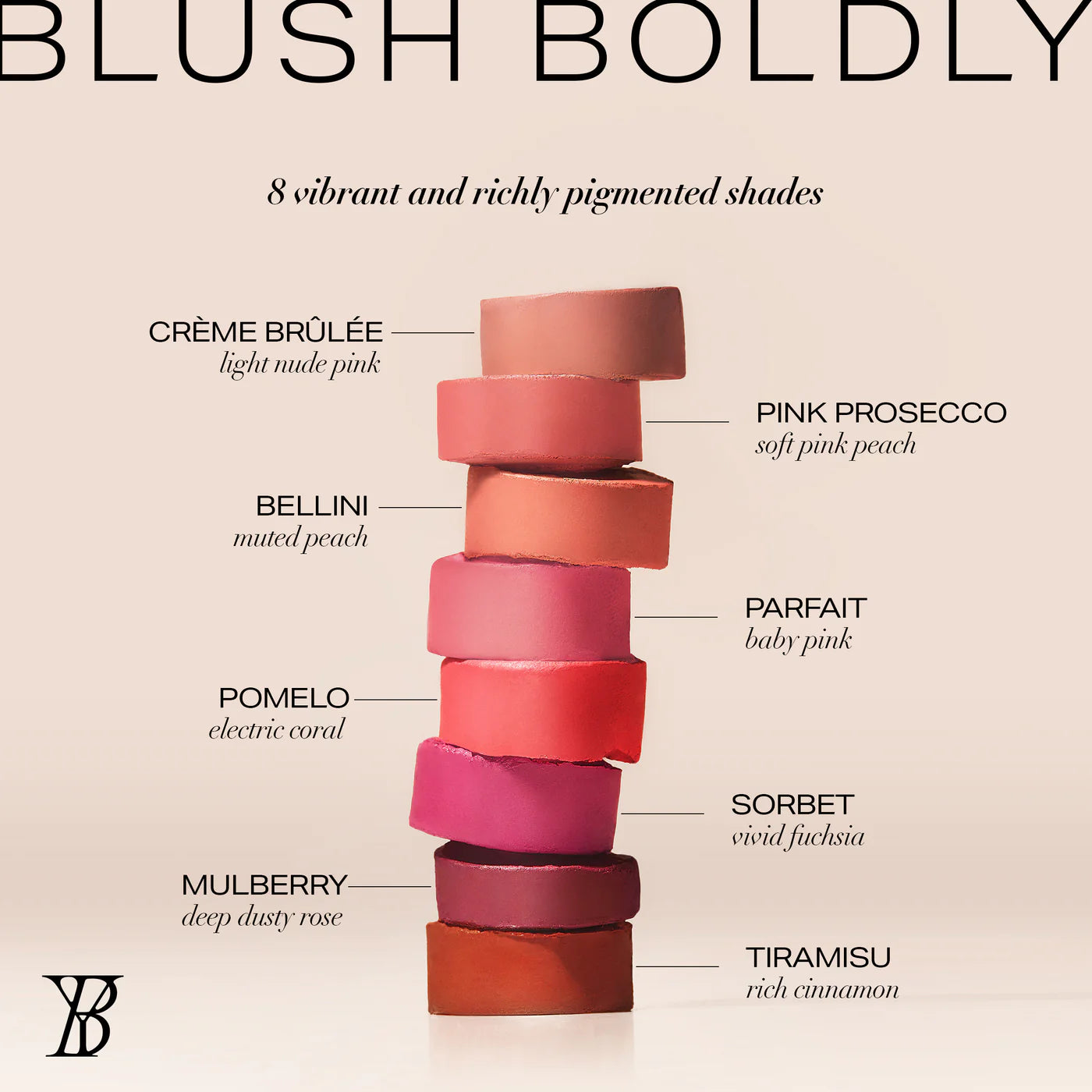 VividLuxe Creme Blush Stick - Mini 2.5g - Tiramisu